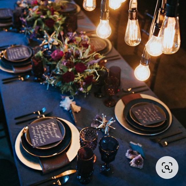 Banquete con toques azules: ¿muy cantoso o acierto? 💙 3