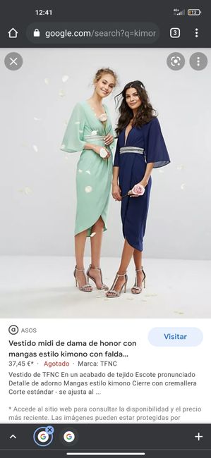 Damas de honor vestido temática Japón 2