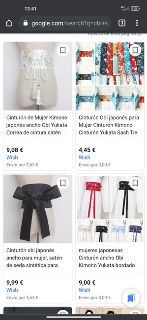 Damas de honor vestido temática Japón 3