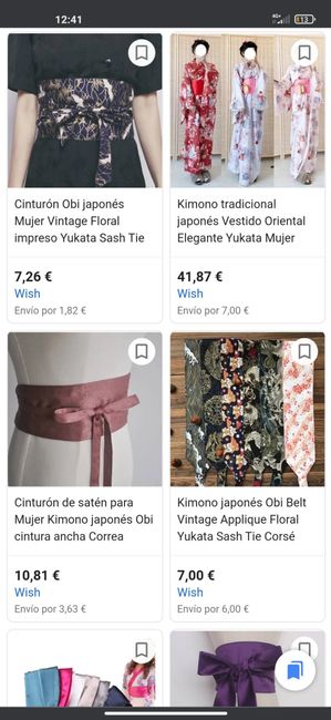 Damas de honor vestido temática Japón 4