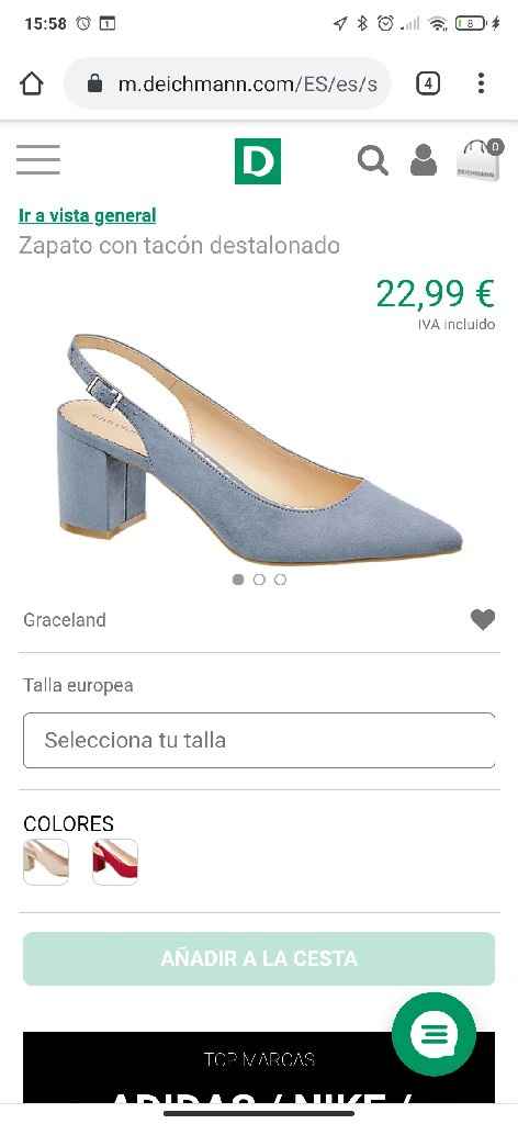 Zapatos celestes - 1