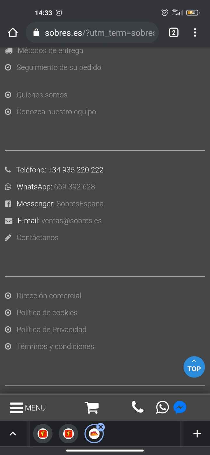 Comprar sobres invitación - 1