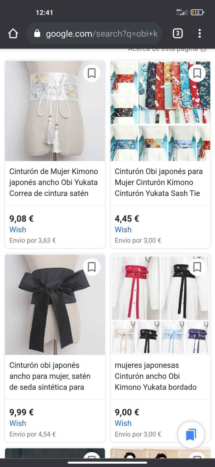 Damas de honor vestido temática Japón - 3