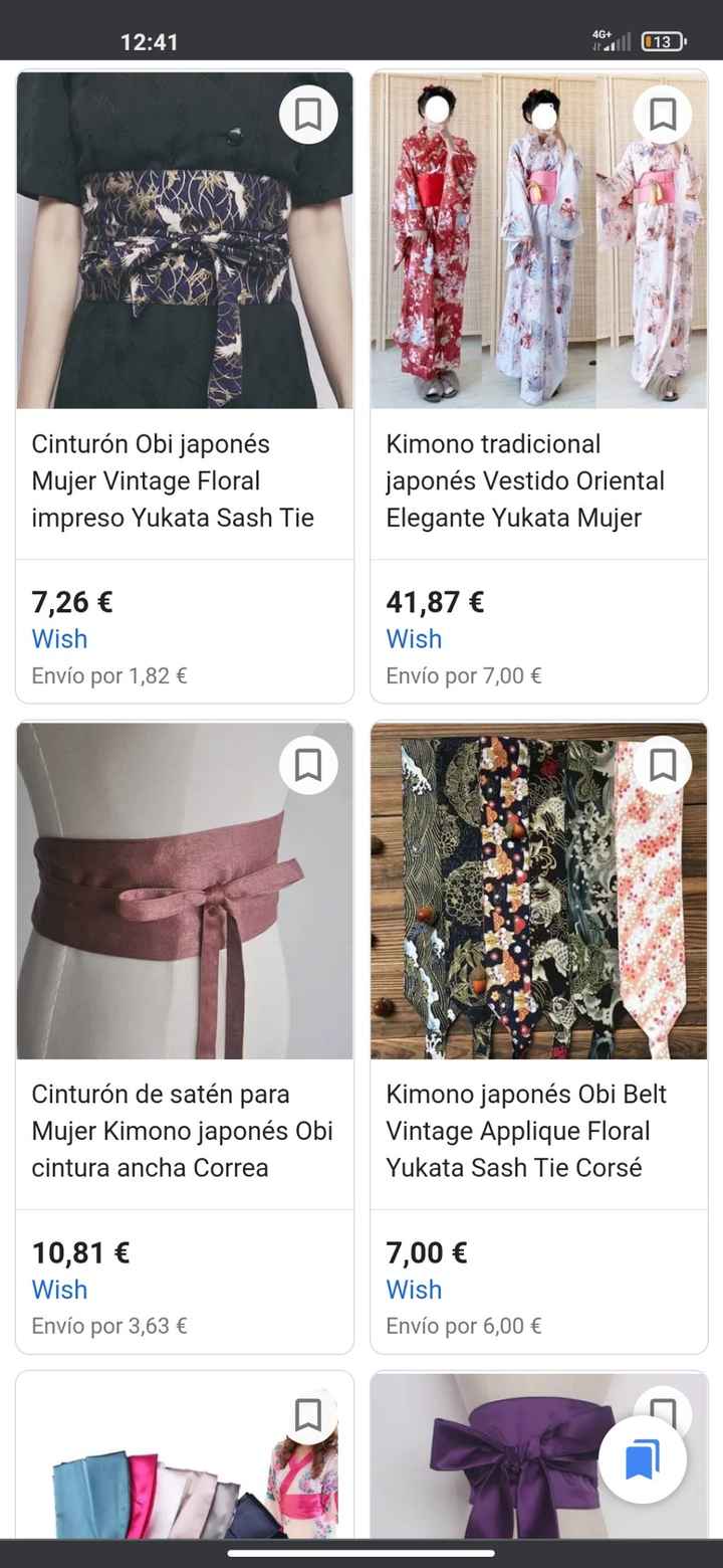 Damas de honor vestido temática Japón - 4