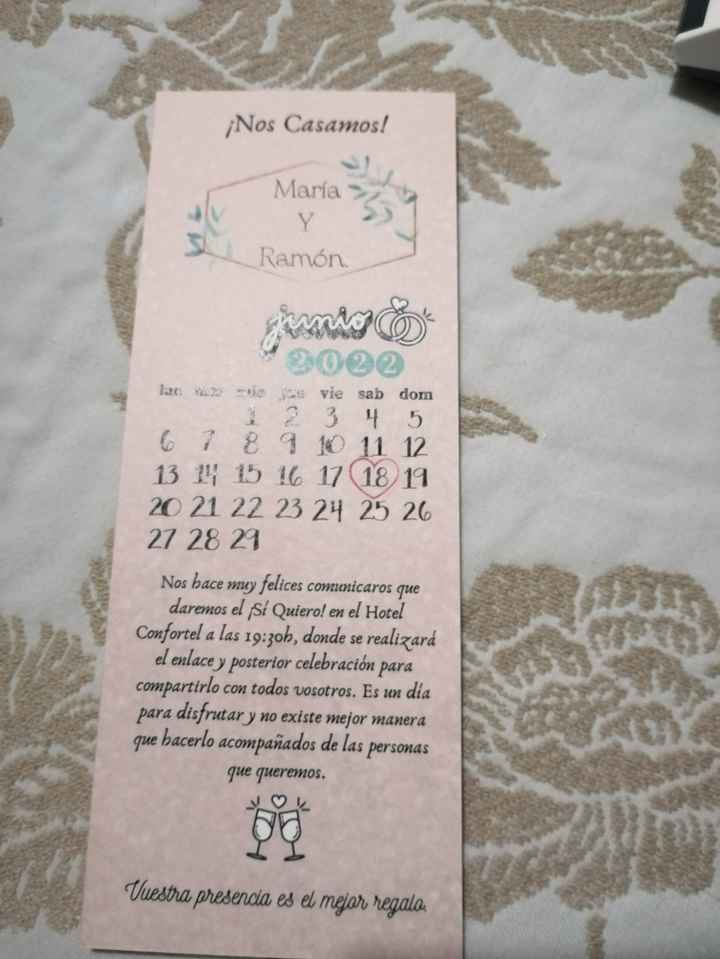 Invitaciones Boda. - 1