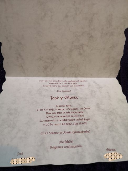 Nuestras invitaciones! Ya tenéis las vuestras? 9