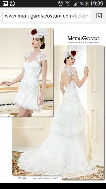 Vestido corto novia!! - 1
