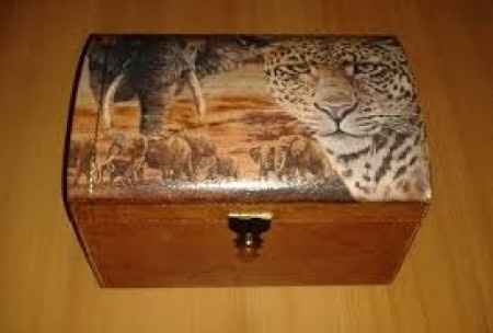 Baul decoupage