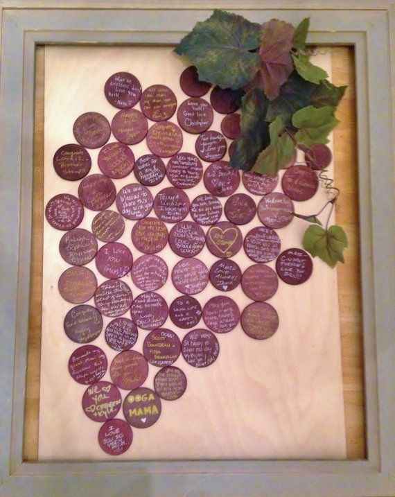 libro firma boda tematica vino