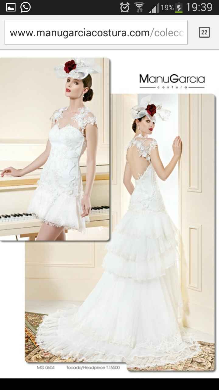 Vestido corto novia!! - 1