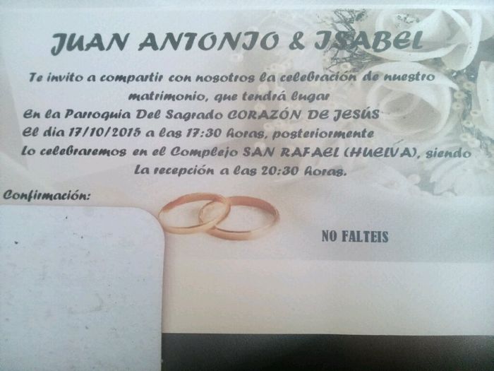 Me enseñais vuestras invitaciones? - 1