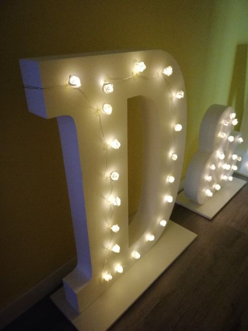 Letras poliespan con luces 2