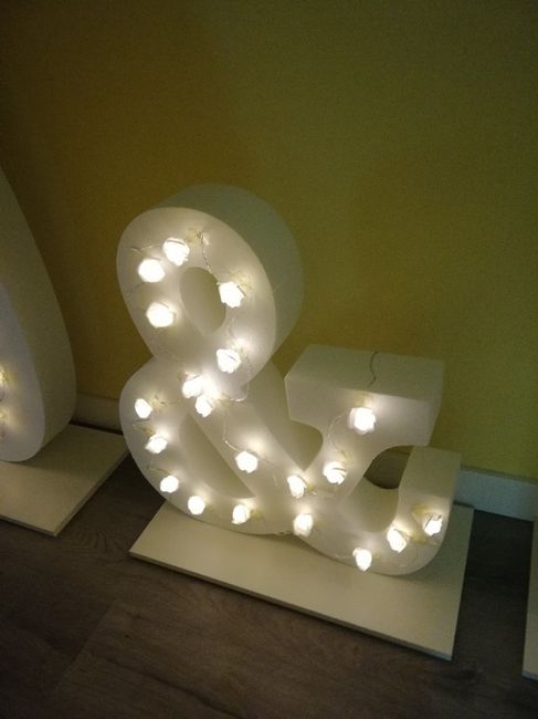 Letras poliespan con luces 3