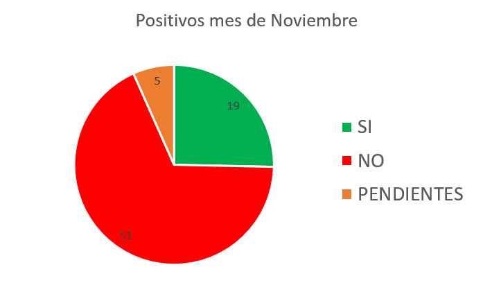 POSITIVOS MES DE NOVIEMBRE