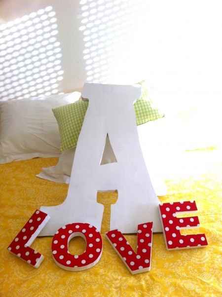 Letras grandes para bodas