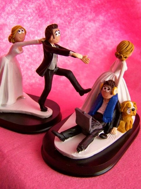 Muñeco de tarta de bodas - 1