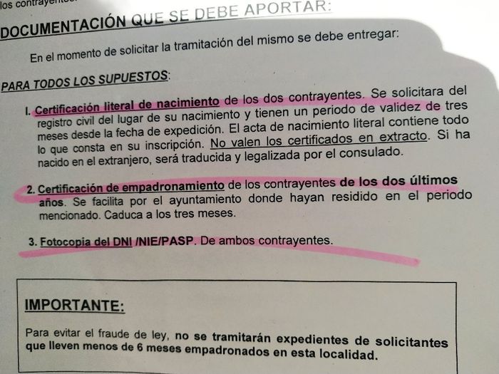 Papeleo por lo civil 2