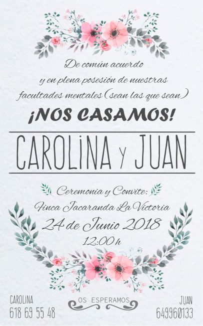  Invitaciones de boda - 2