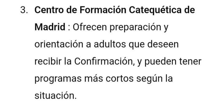 Dónde confirmarse - 3