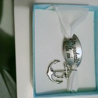 Pulseras con tela del vestido de novia - 2