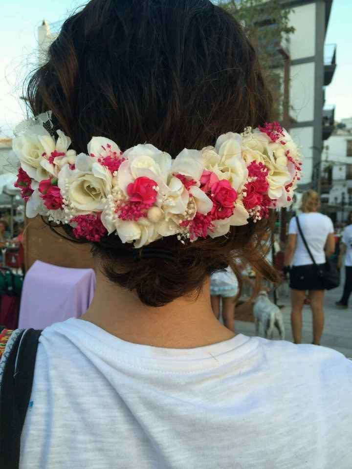 Mi media corona de flores. - 1
