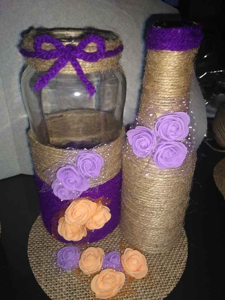 Ya van cogiendo forma 😍👏💃 centros de mesa parte 3 jaja😂🤦 - 1
