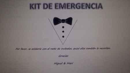 kit emergencia chicos
