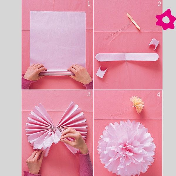 pompones papel