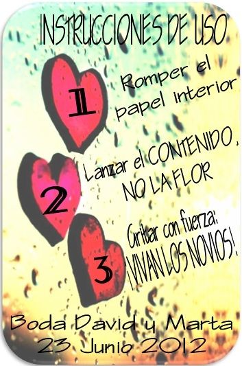 instrucciones flores