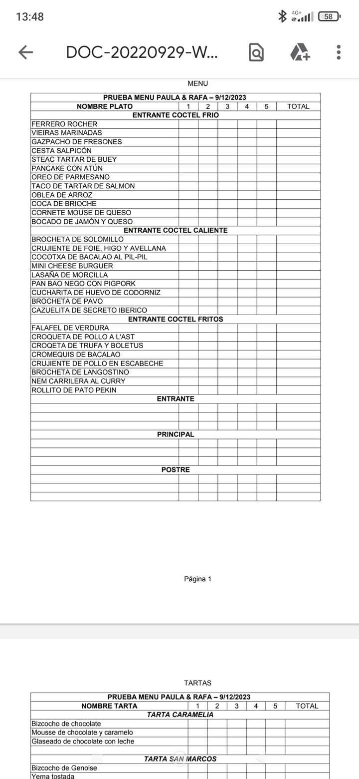 Prueba de menu - 1