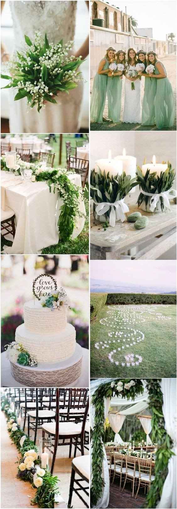 9. Boda en tonos verdes