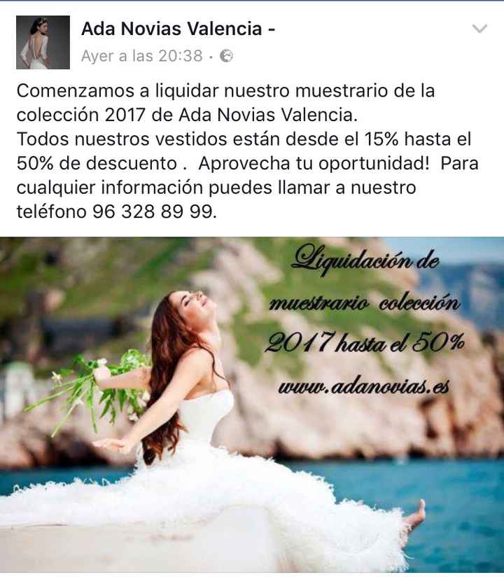 Liquidación 2017 en ada novias - 1