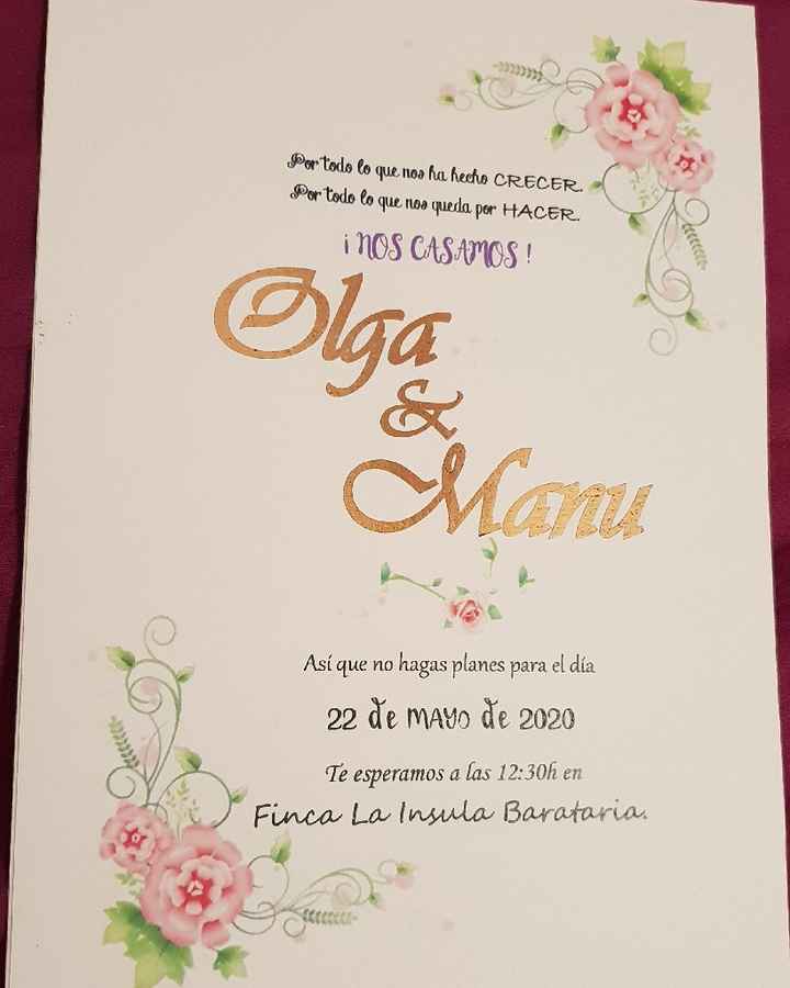 Mis invitaciones. - 1