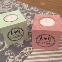 Velas de madera diy - 1
