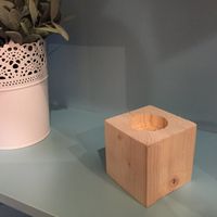 Velas de madera diy - 4