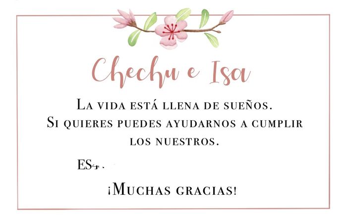 Respecto al regalo que te hacen los invitados 1