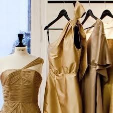 vestido damas dorado