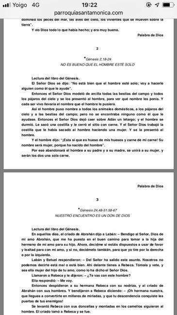 Por fin tenemos las lecturas De la Iglesia! - 1