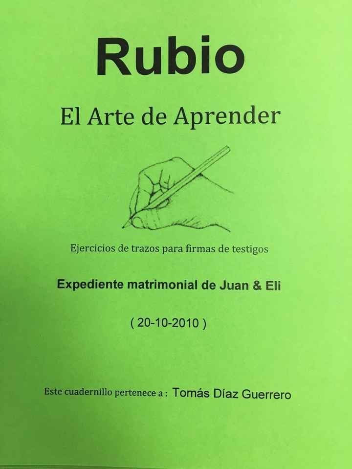 Portada cuadernillo Rubio
