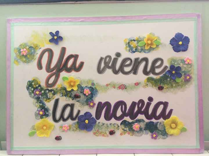 Cartel: Ya viene la novia - 1