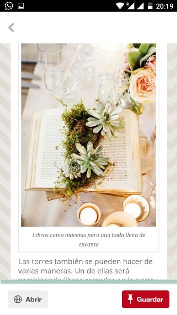 Centros de mesa con libros - 2