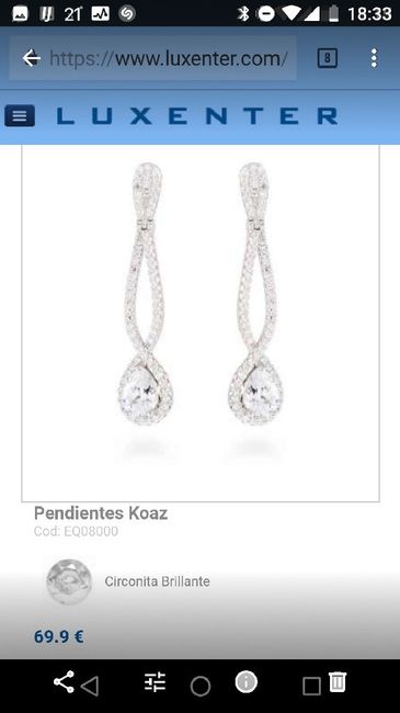 Pendientes elige 1 - 2