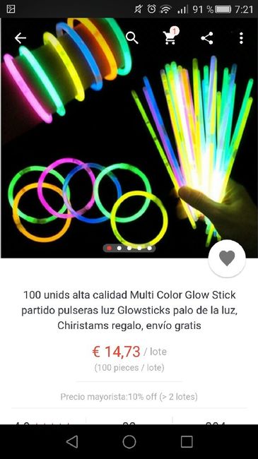 Pulseras glow stick de aliexpress - 4