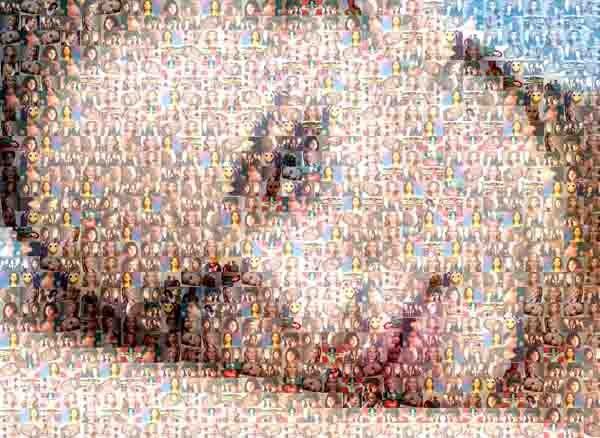 mosaico de fotos