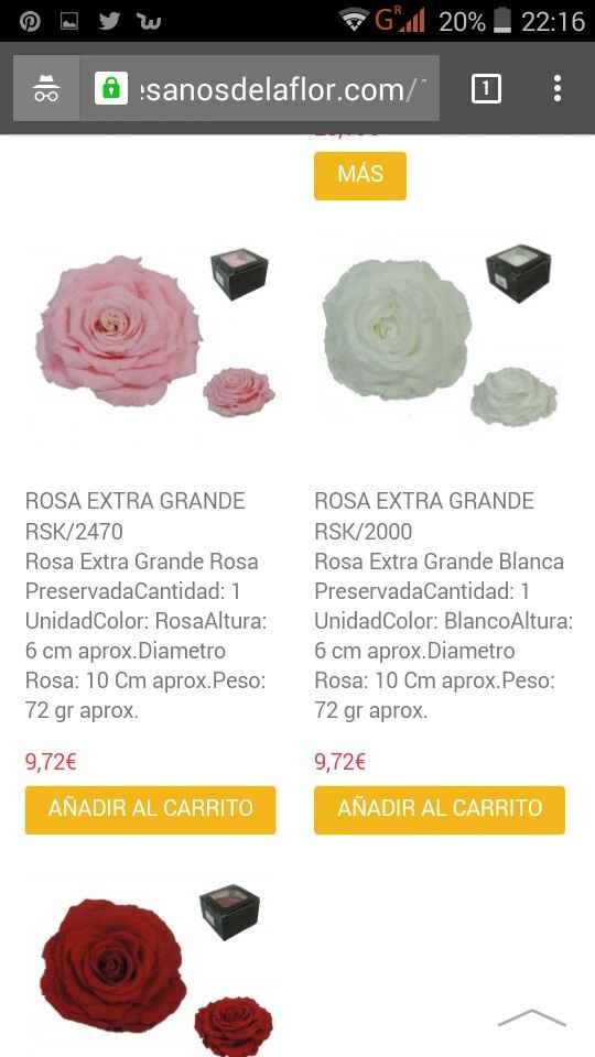 Donde comprar rosa preservada - 1