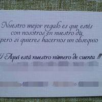 Frase para poner número de cuenta - 1