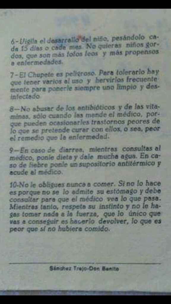 Curioso... cartillas de control de bebes hace 38 años. - 1