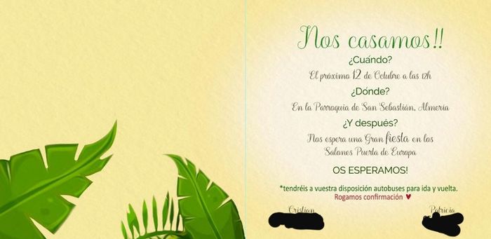 Ya tenemos nuestras invitaviones!!! - 2