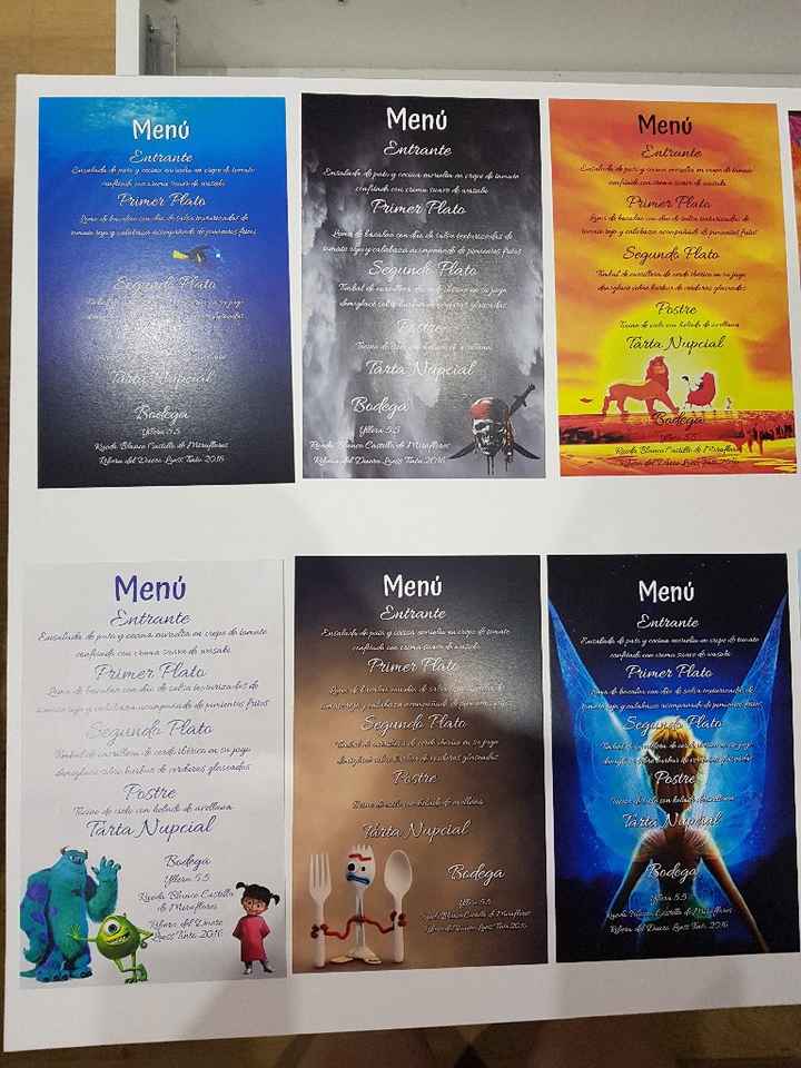 Meseros y menús terminados - 6