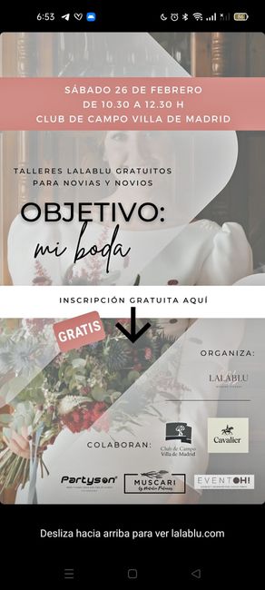 Taller gratuito para novios 1